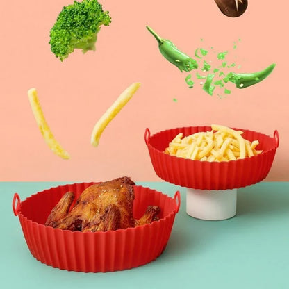 Silicone Air Fryer Liner – Reusable Non-Stick Basket Insert