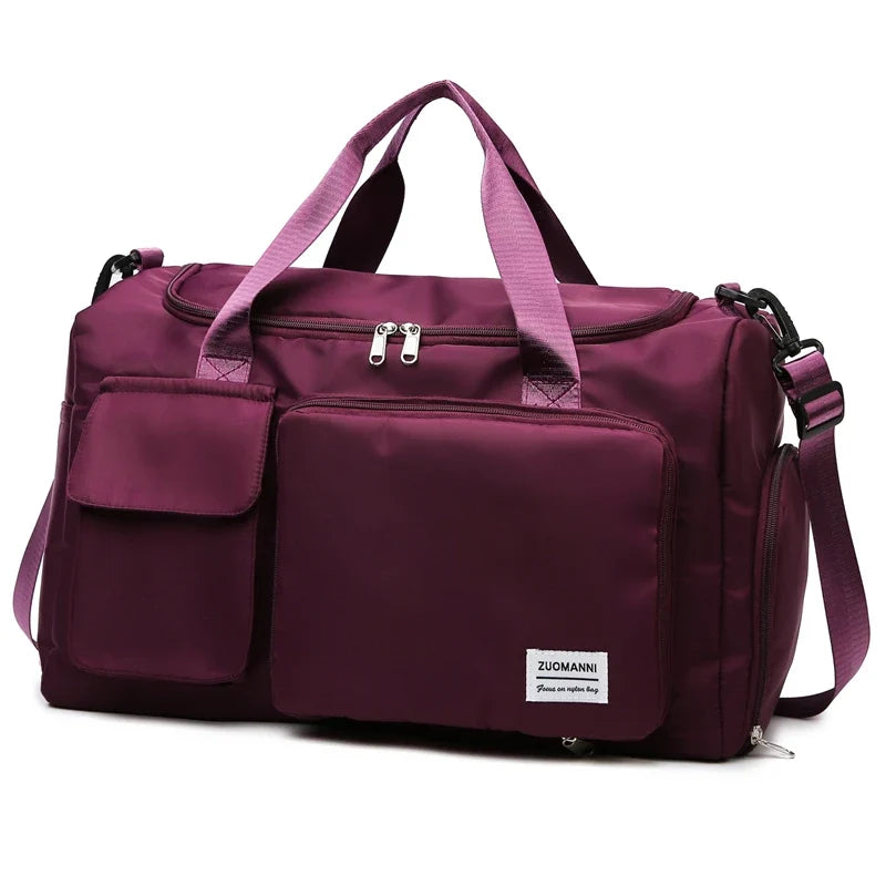 Weekender Duffle Bag with Shoe Compartment – Large Travel Bag