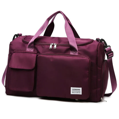 Weekender Duffle Bag with Shoe Compartment – Large Travel Bag