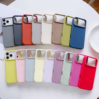iPhone Case Matte Candy Color Liquid Silicone Shockproof Cover