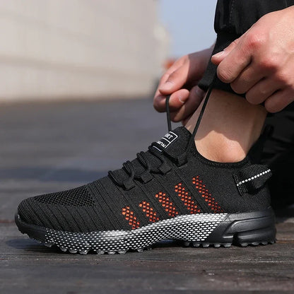 Men's Mesh Slip-On Sneakers – Lightweight Breathable Casual Shoes