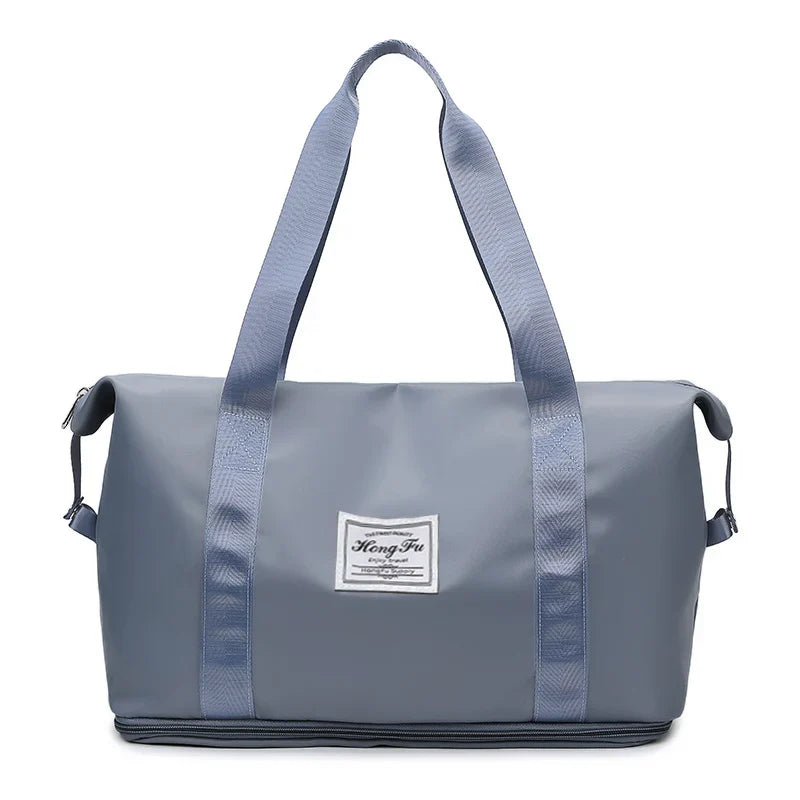 Travel Duffle Bag – Waterproof Nylon Gym Tote for Women
