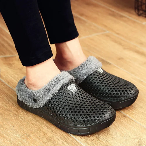 Fleece-Lined Clogs Slip-On Shoes for Men and Women
