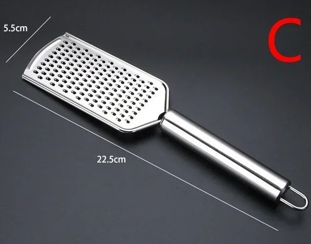 Stainless Steel Handheld Cheese Grater – Multi-Purpose Kitchen Tool