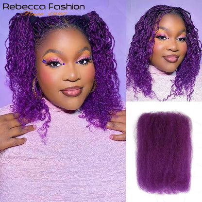 Afro Kinky Curly Bulk Human Hair for Braiding No Weft Remy