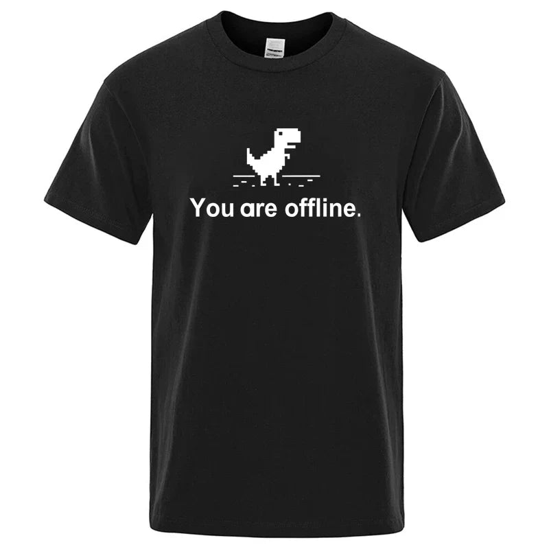 Funny Dinosaur Graphic T Shirt Cotton Blend Casual Tee