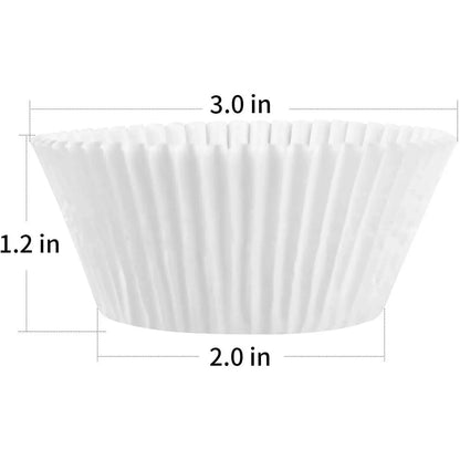 Cupcake Liners Greaseproof Baking Cups – Food Grade Muffin Wrappers (100/500/1000 pcs)