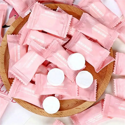 Compressed Disposable Face Towels – Soft Coin Tablets 10–100pcs