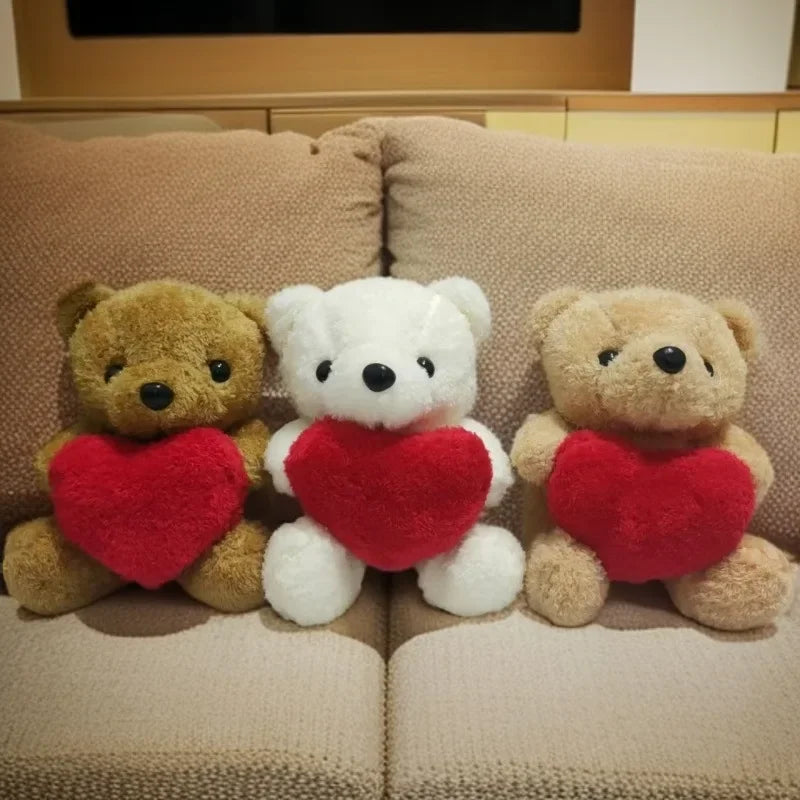 Heart Teddy Bear Plush Stuffed Animal – Valentine's & Christmas Gift