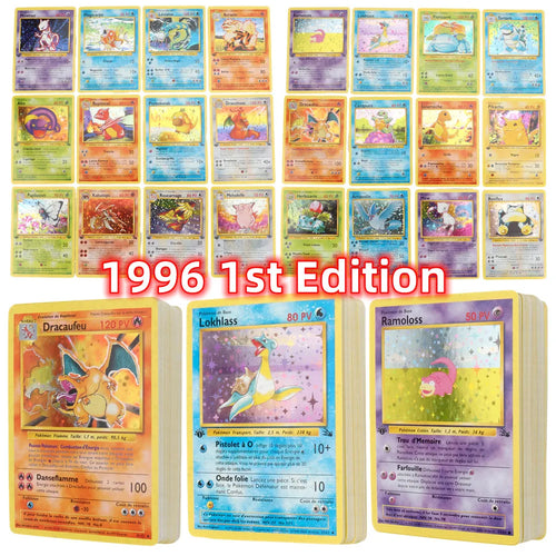 1996 French 1st Edition Pokemon Card Set 151 Pcs – Charizard Pikachu Mewtwo