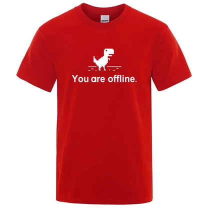 Funny Dinosaur Graphic T Shirt Cotton Blend Casual Tee
