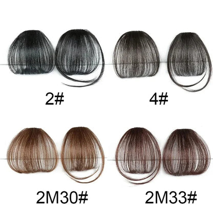 Clip-In Air Bangs Hair Extension – Wispy Synthetic Fringe for Women