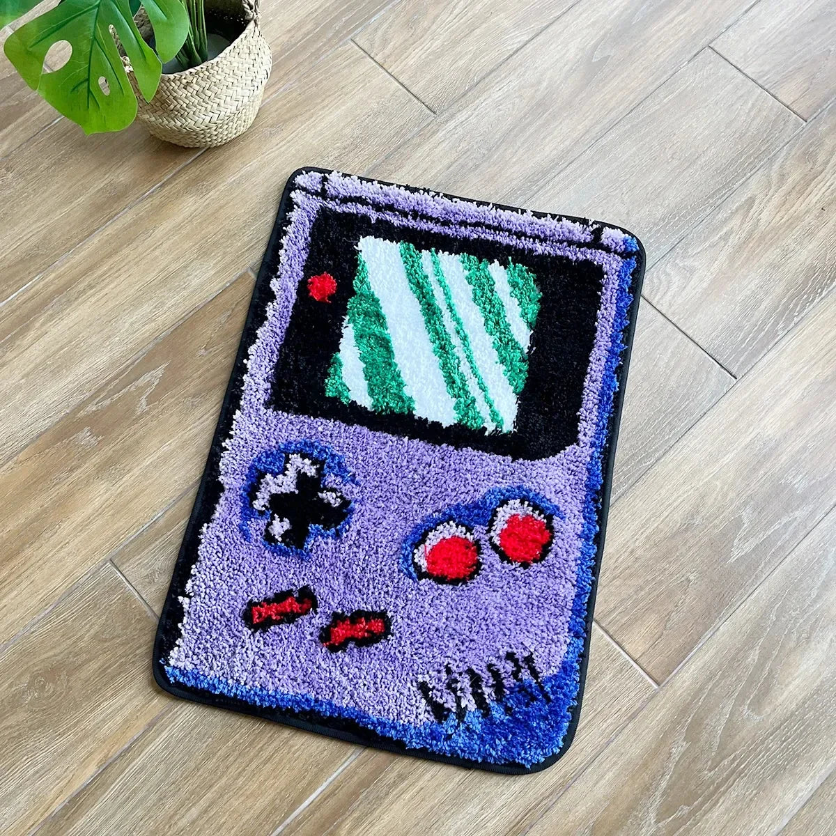 Retro Game Controller Tufted Rug – Non-Slip Gamer Room Carpet