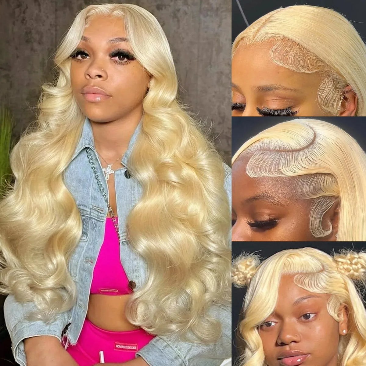 613 Blonde Body Wave Lace Front Wig Human Hair 13x6 13x4