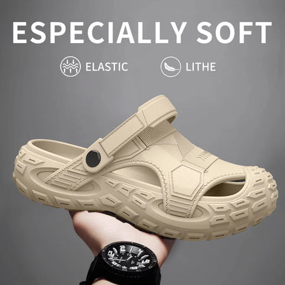 Men's Outdoor Clogs Lightweight Breathable Anti-Slip Summer Sandals