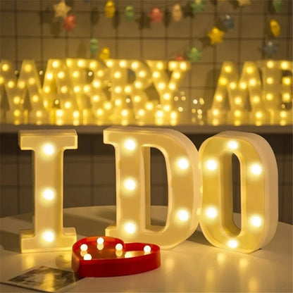 LED Marquee Letter & Number Light – Alphabet Night Lamp