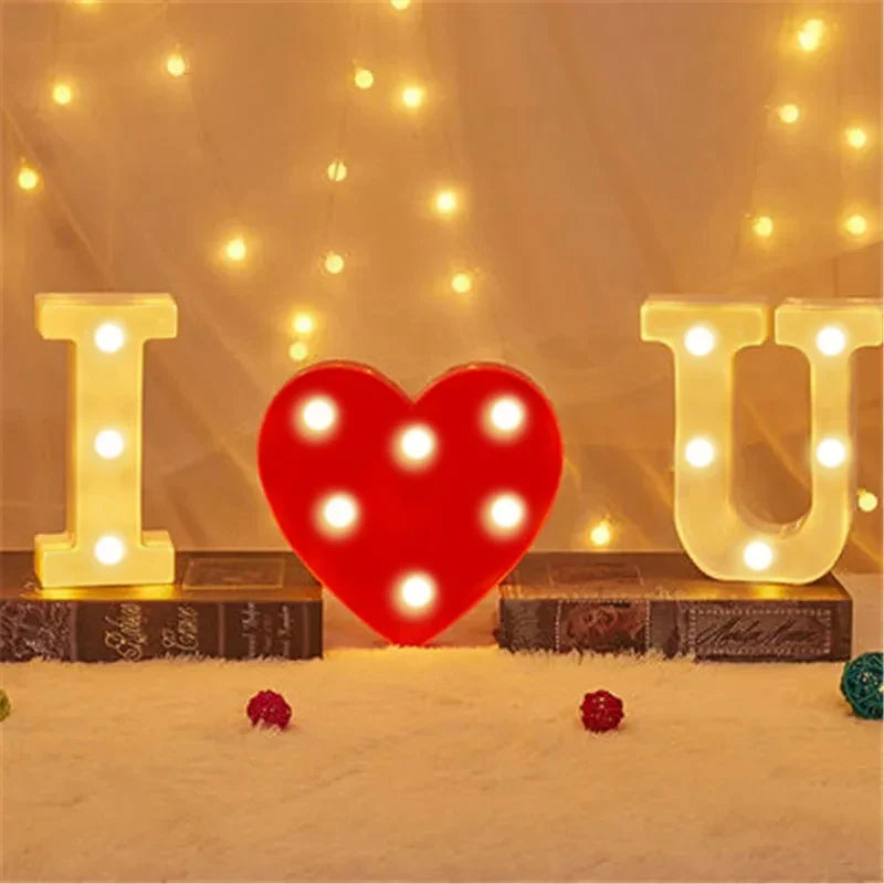 LED Marquee Letter & Number Light – Alphabet Night Lamp