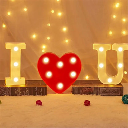 LED Marquee Letter & Number Light – Alphabet Night Lamp