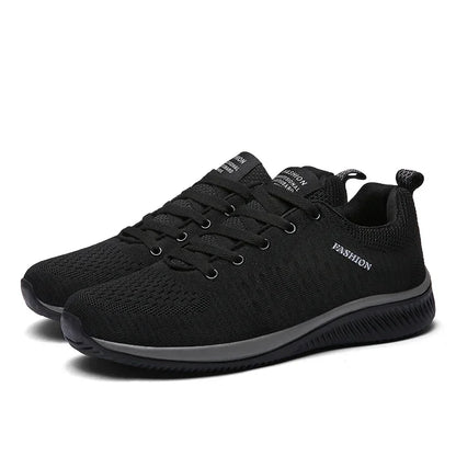 Men's Breathable Knit Sneakers – Lightweight Running & Walking Shoes
