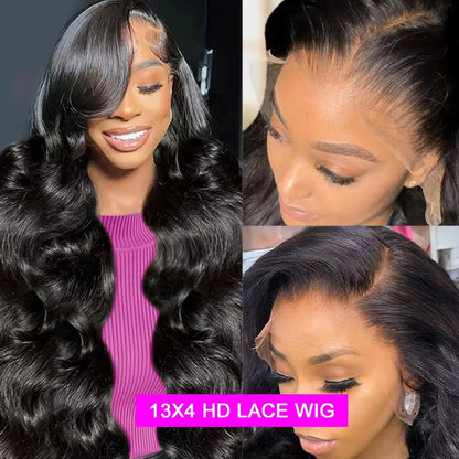 Body Wave Lace Front Wig Human Hair 250 Density