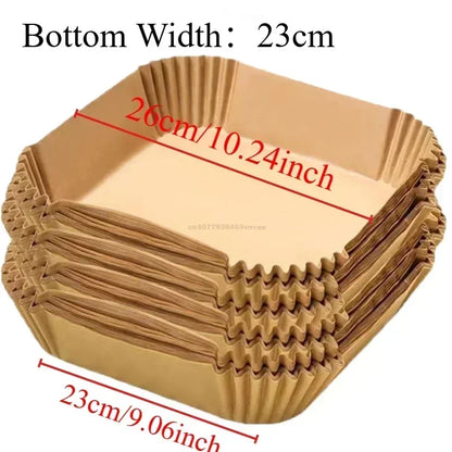 Air Fryer Disposable Parchment Paper Liners – Non-Stick Baking Mats