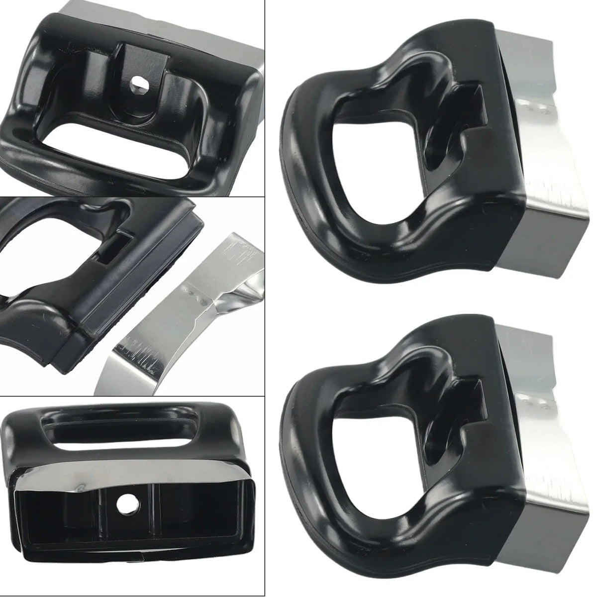 Replacement Pot Side Handles – Set of 2, Black Short Ear Grips