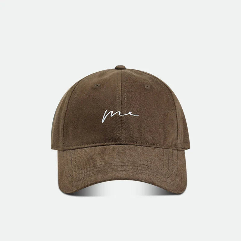 Embroidered Baseball Cap – Retro Letter Dad Hat for Men & Women