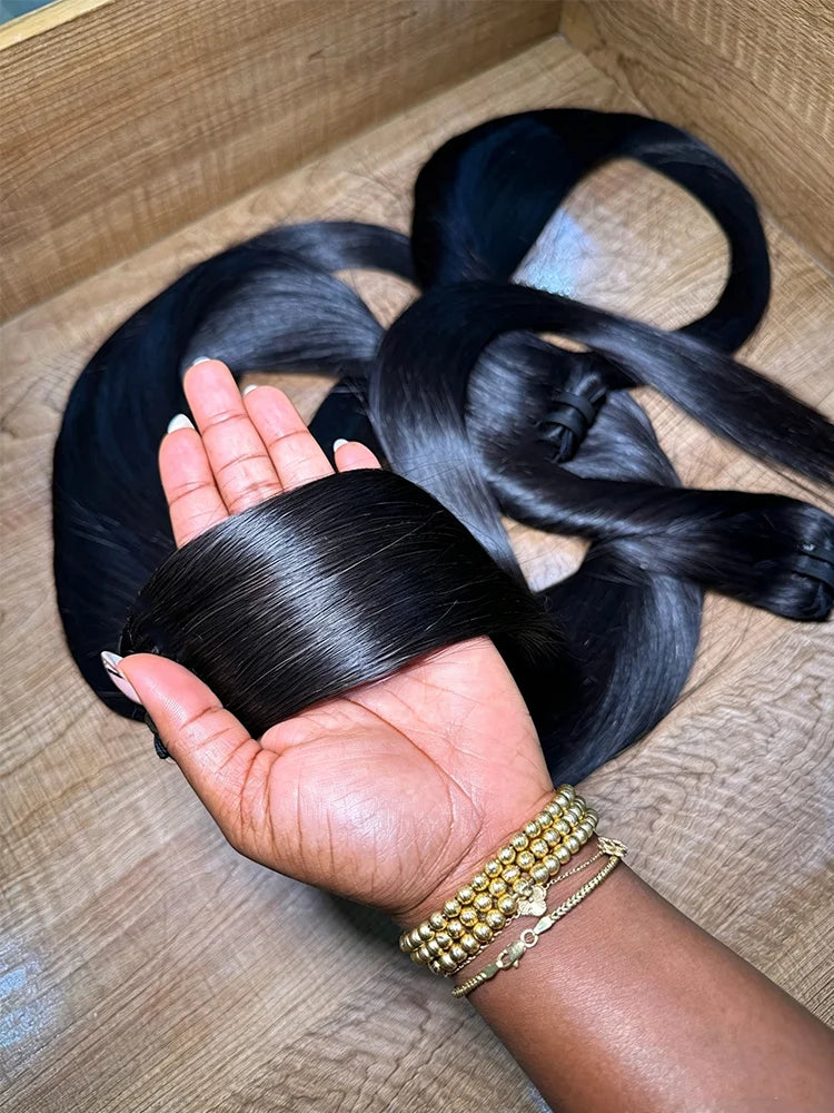 Brazilian Straight Human Hair Bundles Remy Virgin Unprocessed