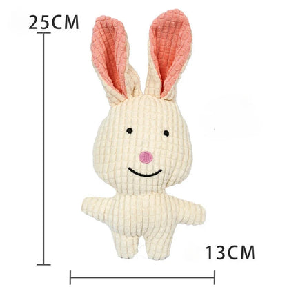 Plush Squeaky Dog Toy – Bite-Resistant Animal Chew Toy for Dogs
