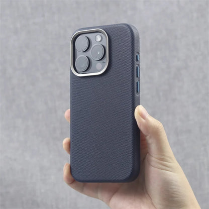 MagSafe Leather iPhone Case with Metal Alloy Lens Frame – iPhone 13–17