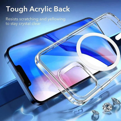 Clear MagSafe Magnetic Case for iPhone 11–16 / X / XS / XR / SE