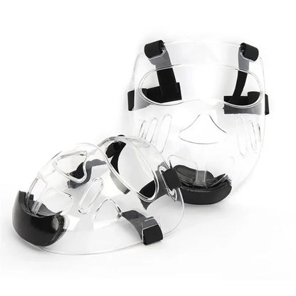 Taekwondo Face Shield Head Guard – Clear Protective Mask for Adults & Kids