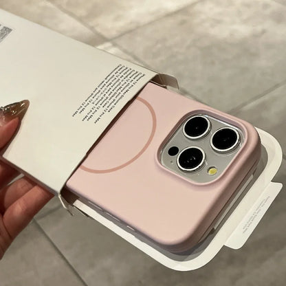 Luxury Liquid Silicone iPhone Case – MagSafe Compatible | iPhone 11–16 Series