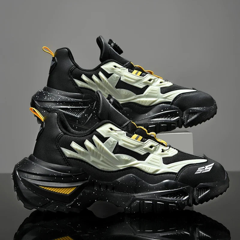 Men's Chunky Sneakers – Air Cushion Sole, Breathable Casual Running Shoes