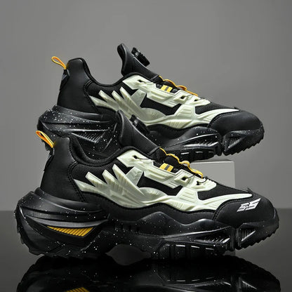 Men's Chunky Sneakers – Air Cushion Sole, Breathable Casual Running Shoes