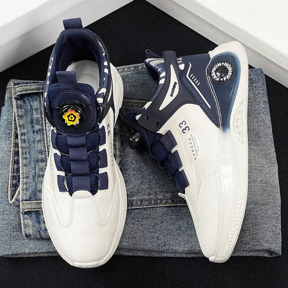 Men's Rotating Buckle Sneakers – Non-Slip Outdoor Shoes