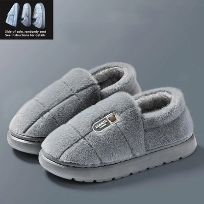Plush Winter Slippers – Unisex Warm Non-Slip House Shoes