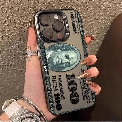 Dollar Bill Print iPhone Case – Matte Hard PC Shockproof Cover