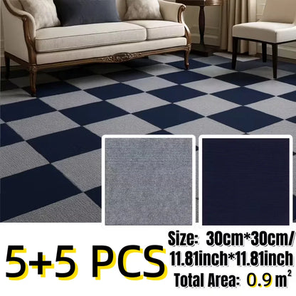 Peel and Stick Carpet Tiles – Self Adhesive Floor Rug Squares