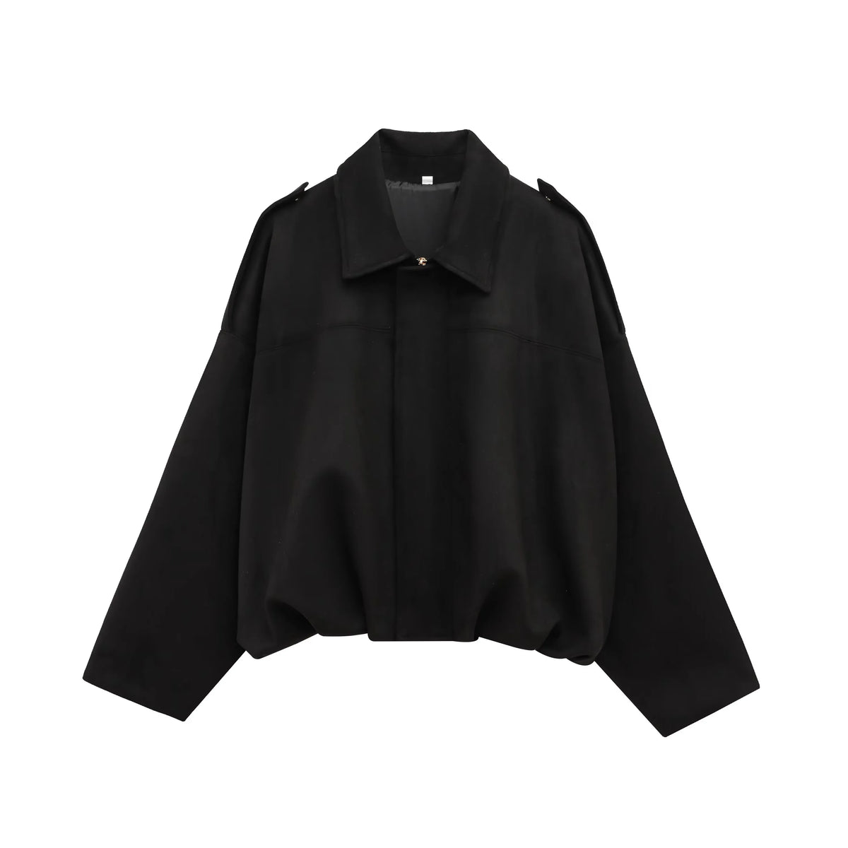 Women's Oversized Suede Texture Batwing Coat