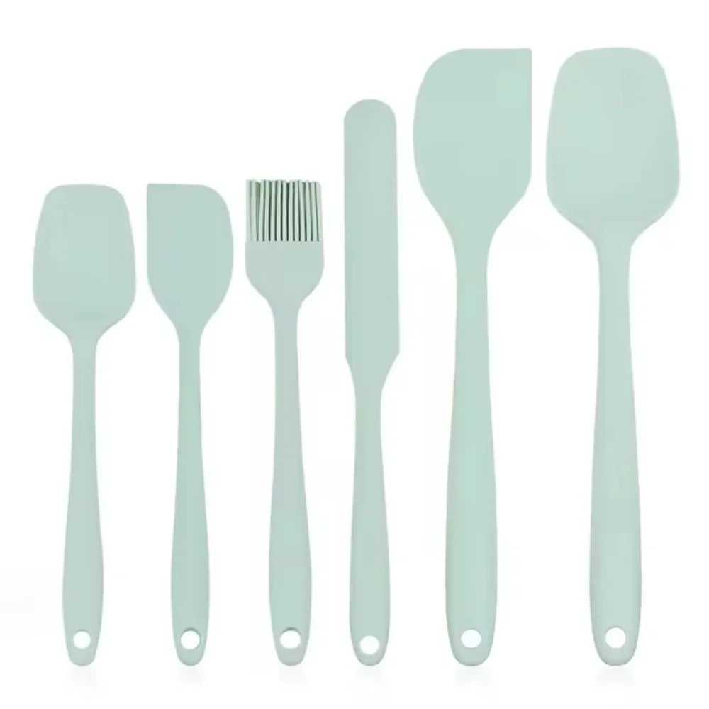 Silicone Spatula Set – 6-Piece Food-Grade Heat-Resistant Kitchen Tools