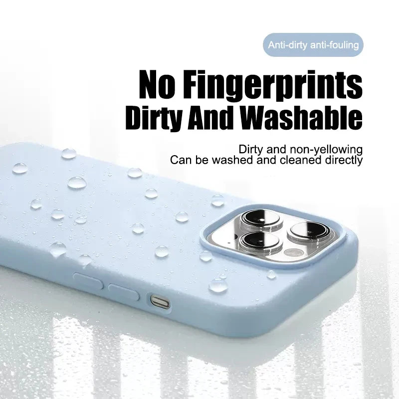 Shockproof Slim iPhone Case – Solid Color ABS Cover