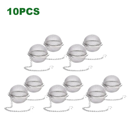 Stainless Steel Tea Ball Infuser with Chain – Fine Mesh