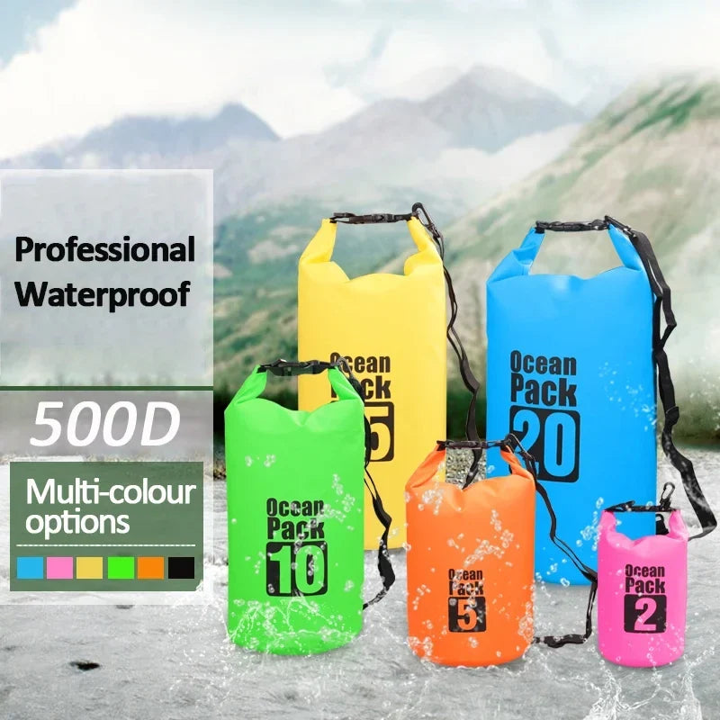 Waterproof Dry Bag 2L–30L – Ocean Pack for Outdoor Sports