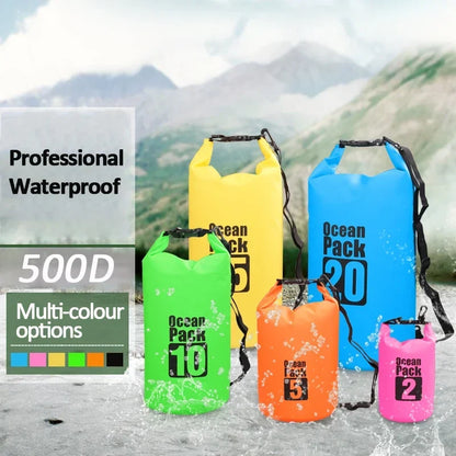 Waterproof Dry Bag 2L–30L – Ocean Pack for Outdoor Sports