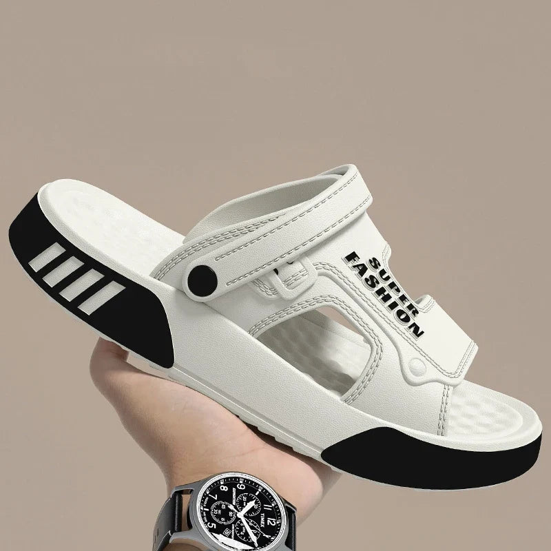 Men's Platform Slide Sandals – EVA Soft Sole, Indoor & Outdoor