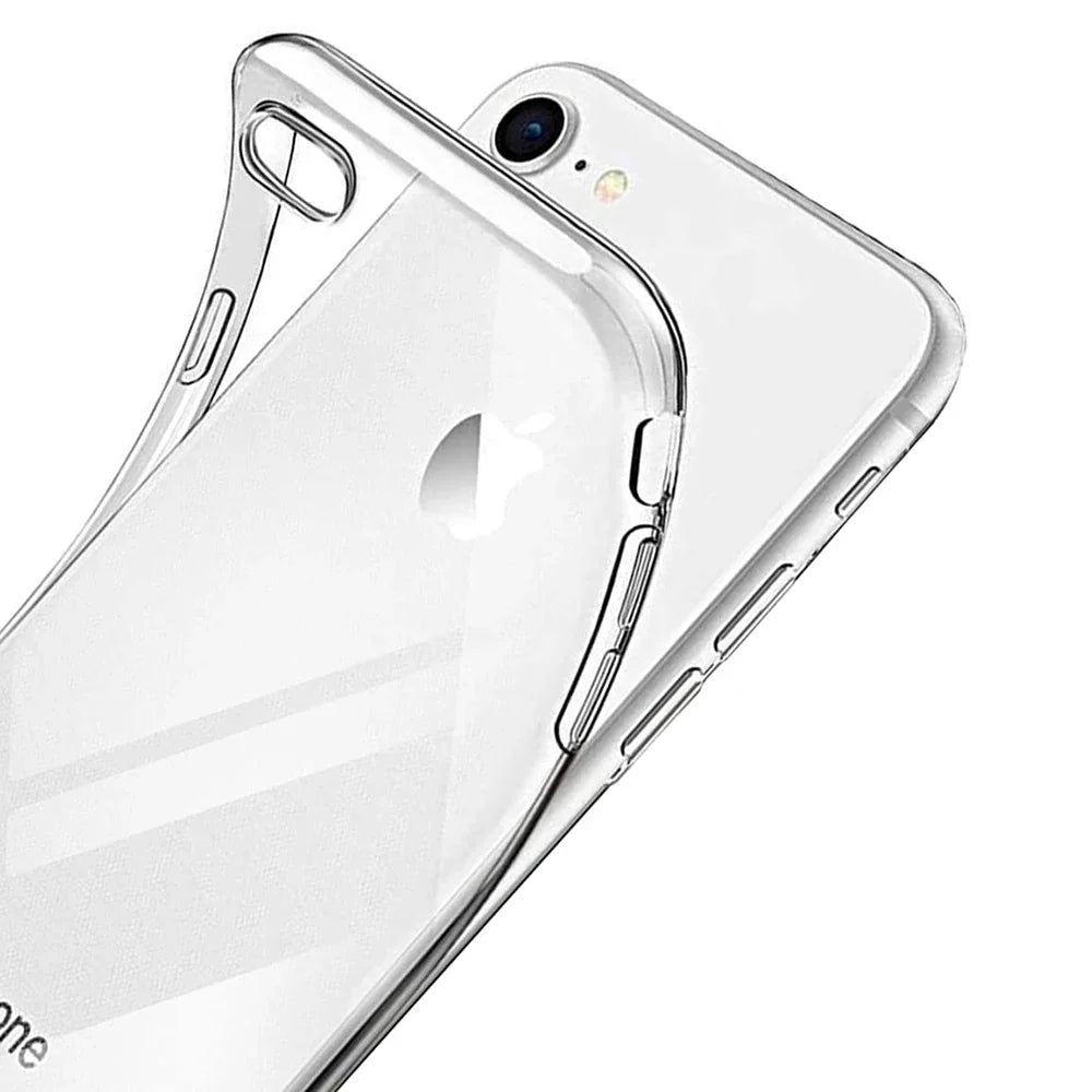 Clear Silicone Case for iPhone SE 2022/2020, iPhone 8 & 7 – Ultra Thin Soft Cover