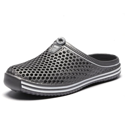 Hollow-Out Clogs Unisex Beach Sandals – Non-Slip, Sizes 36–45