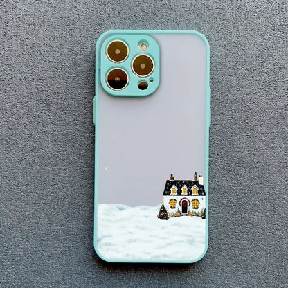 Christmas Snow Village iPhone Case – Festive Winter Design