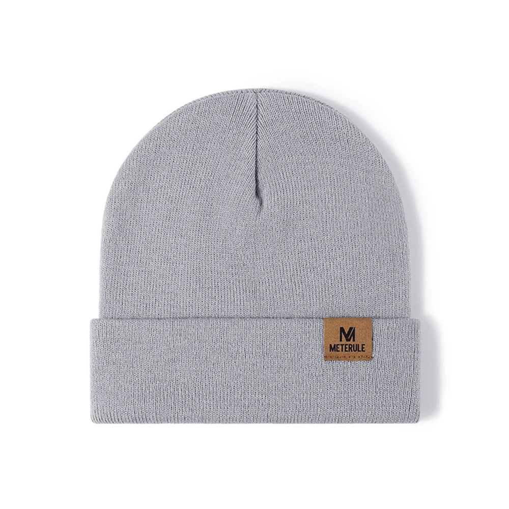 Knit Cuffed Beanie – Winter Warm Hat for Men & Women